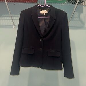 Hobbs Black Blazer with Button Closure